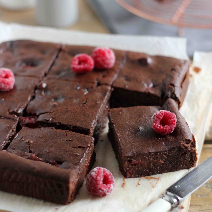 Brownies De Chocolate E Framboesa