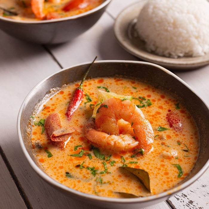 Sopa Tom Yum Com Camarão