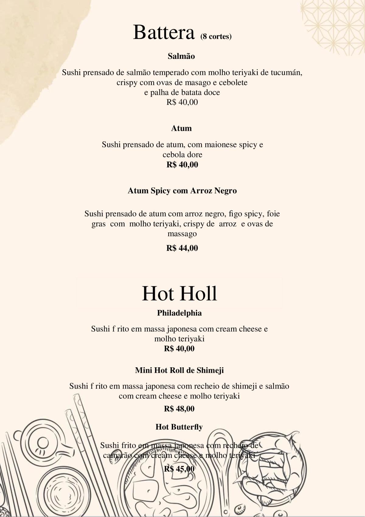 Sushi de Atum com Molho Teriyaki